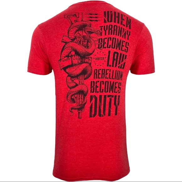 Howitzer Style Men's T-Shirt Rebllion Military Grunt MFG - Picture 3 of 7